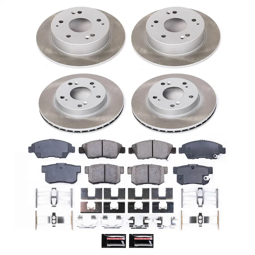 Front and Rear SEMI-COATED ROTOR KIT