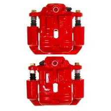 Rear RED CALIPER PAIR W/BRKT for Subaru image 4