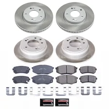 Front and Rear SEMI-COATED ROTOR KIT image 1