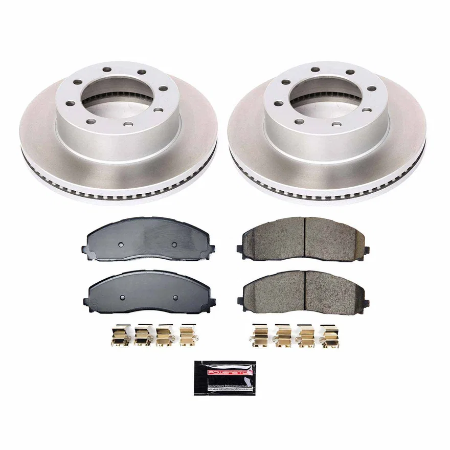 Front SEMI-COATED ROTOR KIT for Ford