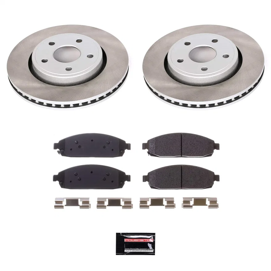 Front SEMI-COATED ROTOR KIT for Jeep