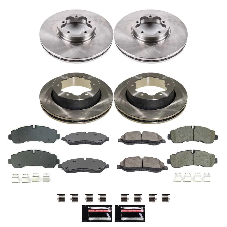 Front and Rear AUTOSPECIALTY BRAKE KIT for Ford Transit-350 HD