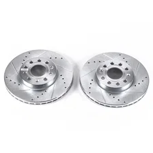 Front DRILLEDSLOTTED ROTOR PAIR image 2