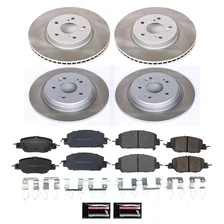 Front and Rear SEMI-COATED ROTOR KIT for Honda CR-V image 1