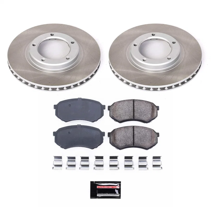 Front SEMI-COATED ROTOR KIT for Toyota Tacoma