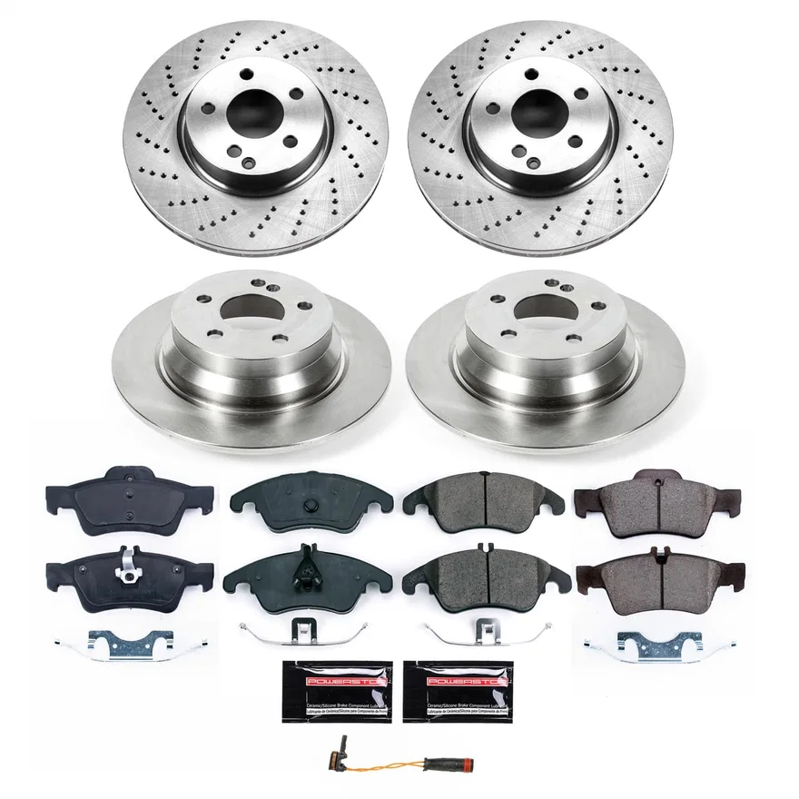 Front and Rear AUTOSPECIALTY BRAKE KIT for Mercedes-Benz E250