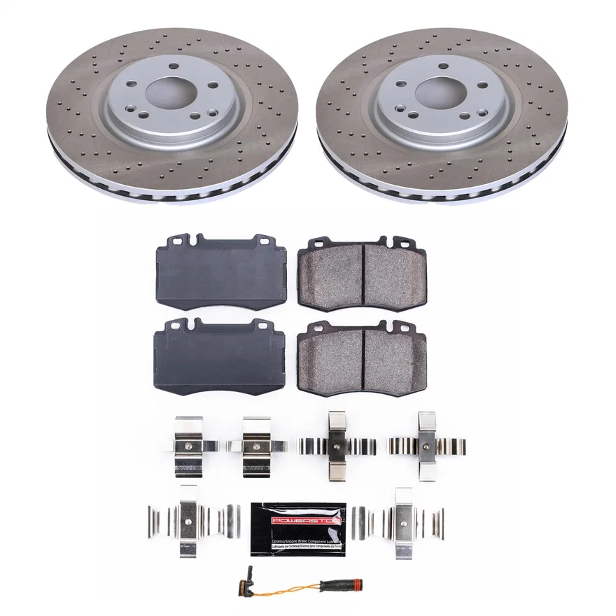 Front SEMI-COATED ROTOR KIT for Mercedes-Benz