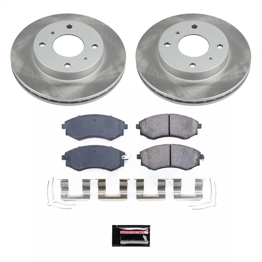 Front SEMI-COATED ROTOR KIT for Nissan