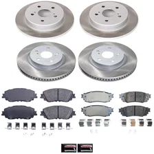 Front and Rear SEMI-COATED ROTOR KIT for Toyota image 1