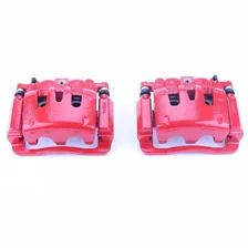 Rear RED CALIPER PAIR W/BRKT for Ford image 2