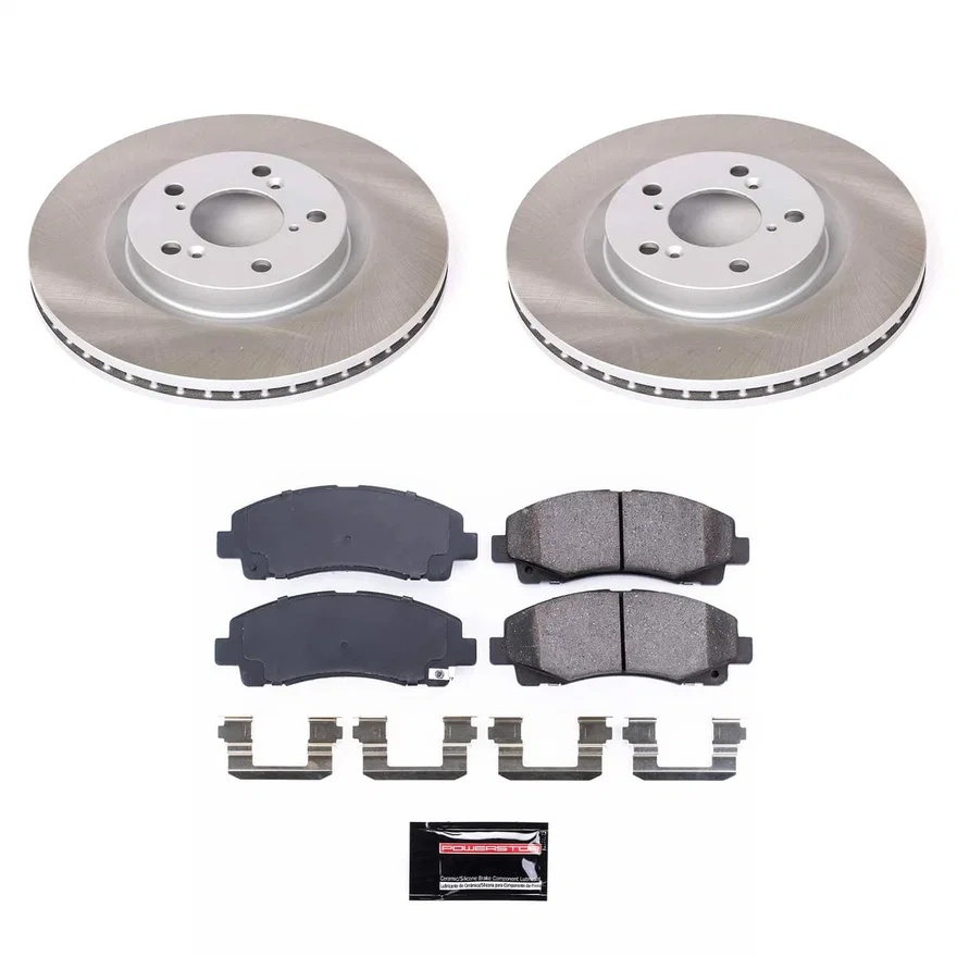 Front SEMI-COATED ROTOR KIT for Acura TL