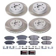 Front and Rear SEMI-COATED ROTOR KIT for Chevrolet Trax image 1