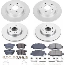 Front and Rear Z17 COATED BRAKE KIT for Honda Accord image 2