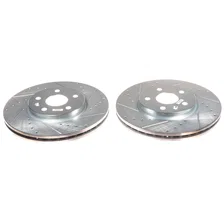 Front DRILLEDSLOTTED ROTOR PAIR image 2