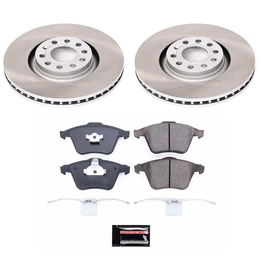 Front SEMI-COATED ROTOR KIT for Audi