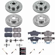Front and Rear AUTOSPECIALTY BRAKE KIT for Mercedes-Benz E350 image 2