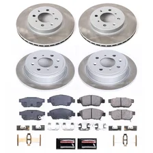 Front and Rear SEMI-COATED ROTOR KIT for Honda Civic del Sol image 1