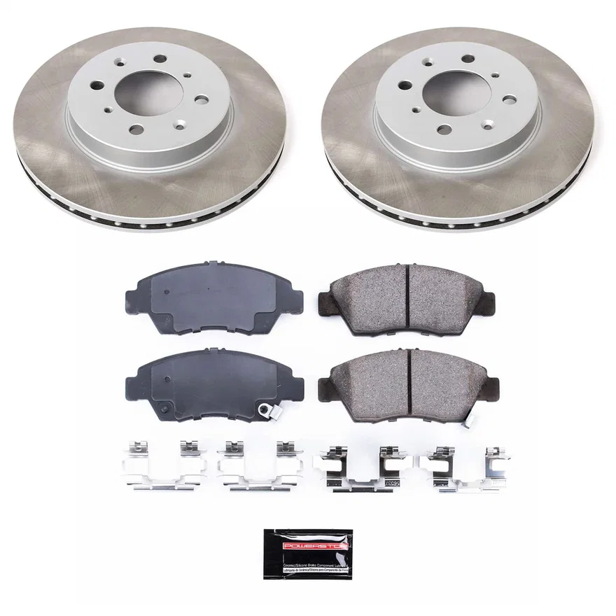 Front SEMI-COATED ROTOR KIT for Honda