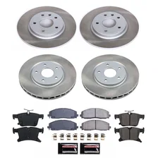 Front and Rear SEMI-COATED ROTOR KIT for Chrysler image 1