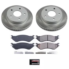 Front SEMI-COATED ROTOR KIT for Dodge Ram 1500 image 1