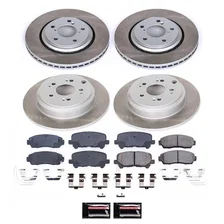 Front and Rear SEMI-COATED ROTOR KIT for Honda Odyssey image 1