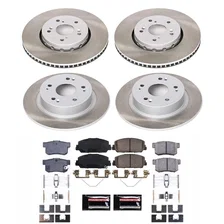 Front and Rear SEMI-COATED ROTOR KIT for Acura ILX image 1