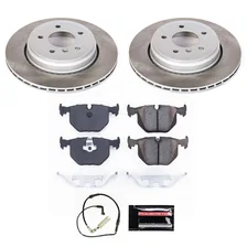 Rear SEMI-COATED ROTOR KIT for BMW image 1