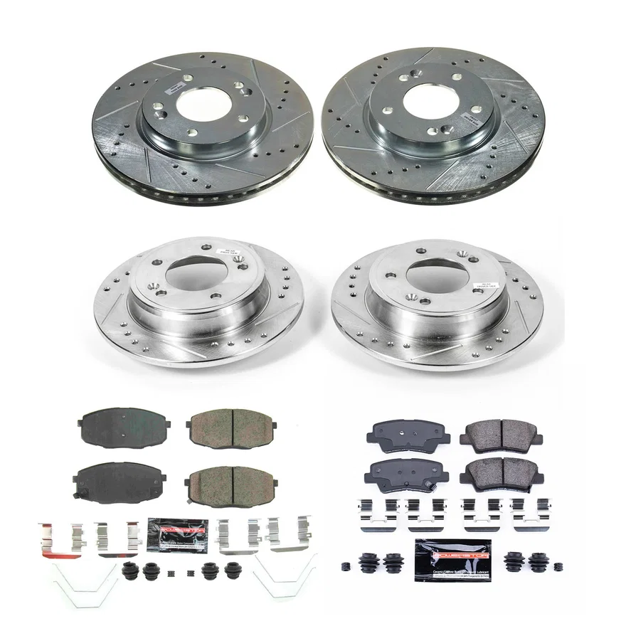 Front and Rear Z23 EVOLUTION BRAKE KIT for Kia Forte