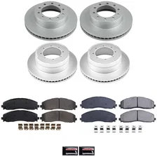 Front and Rear Z17 COATED BRAKE KIT for Ford F-350 Super Duty image 2