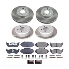 Front and Rear SEMI-COATED ROTOR KIT image 1