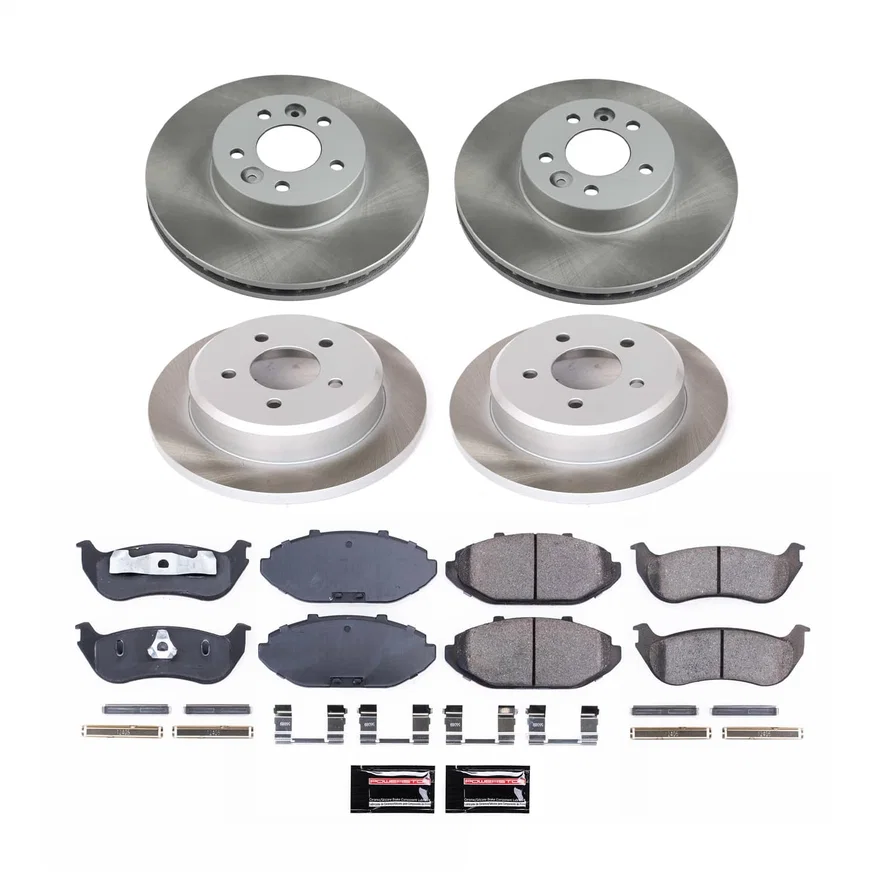 Front and Rear SEMI-COATED ROTOR KIT
