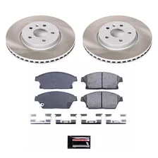 Front SEMI-COATED ROTOR KIT for Buick Encore image 1