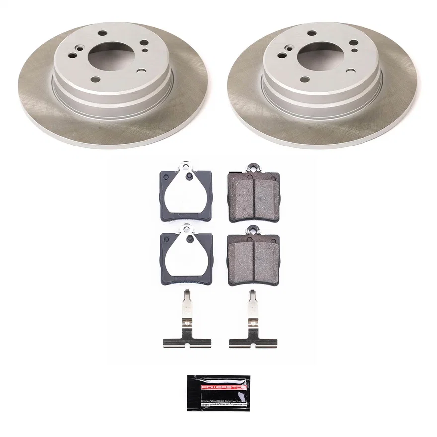 Rear SEMI-COATED ROTOR KIT for Mercedes-Benz