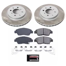Front SEMI-COATED ROTOR KIT for Honda Civic image 1