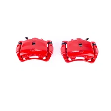 Front RED CALIPER PAIR W/BRKT image 2
