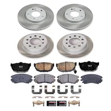 Front and Rear SEMI-COATED ROTOR KIT for Hyundai Tiburon image 1