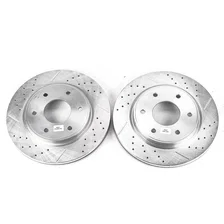 Front DRILLEDSLOTTED ROTOR PAIR image 2