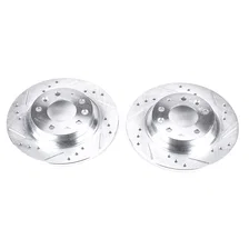 Rear DRILLEDSLOTTED ROTOR PAIR image 2