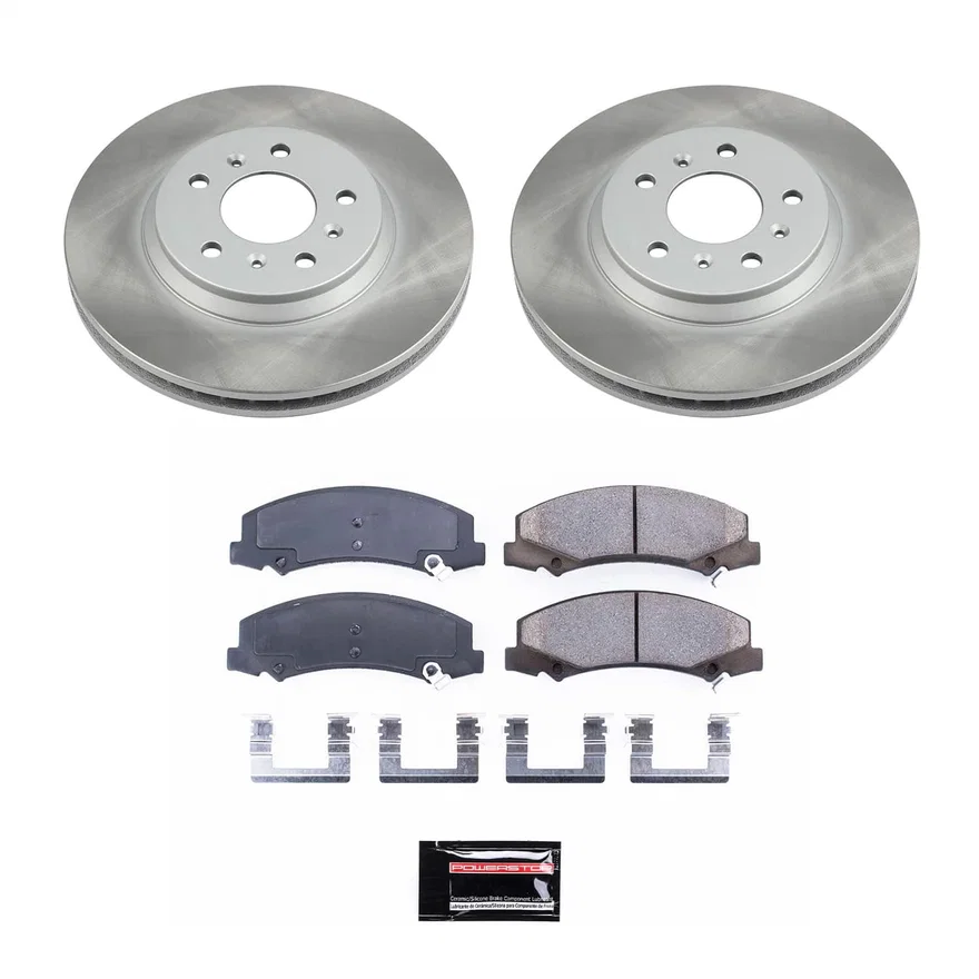 Front SEMI-COATED ROTOR KIT for Buick Lucerne