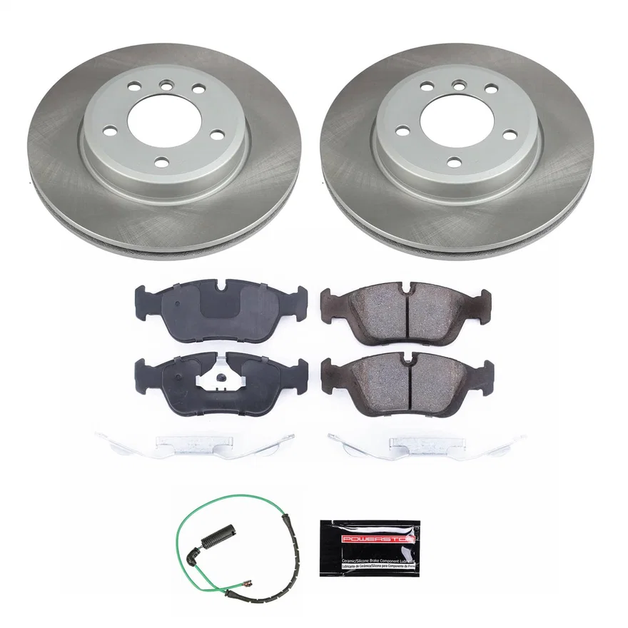 Front SEMI-COATED ROTOR KIT for BMW 325xi