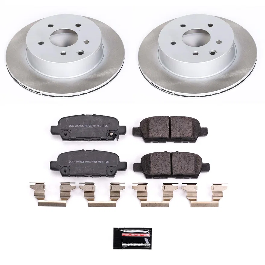 Rear SEMI-COATED ROTOR KIT for Nissan