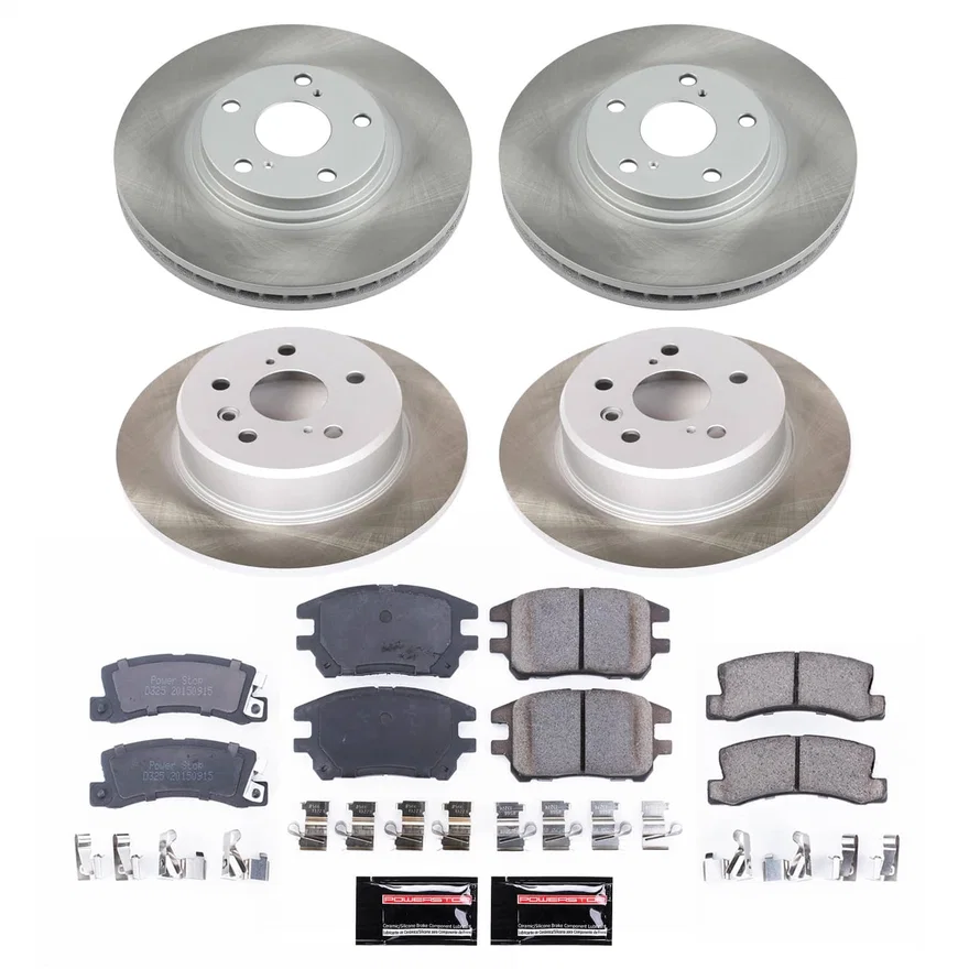 Front and Rear SEMI-COATED ROTOR KIT for Lexus RX300