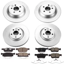 Front and Rear Z17 COATED BRAKE KIT for Ford Edge image 2