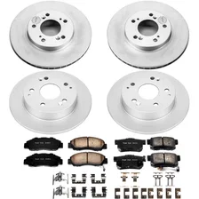 Front and Rear Z17 COATED BRAKE KIT for Acura Integra image 2