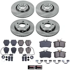 Front and Rear AUTOSPECIALTY BRAKE KIT for Audi S4 image 2