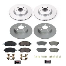 Front and Rear Z17 COATED BRAKE KIT for Nissan Altima image 1