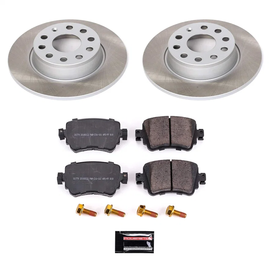 Rear SEMI-COATED ROTOR KIT for Volkswagen