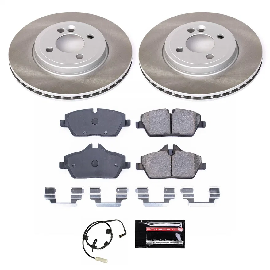 Front SEMI-COATED ROTOR KIT for Mini Cooper