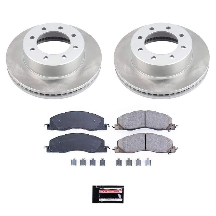 Front SEMI-COATED ROTOR KIT for Ram 1500