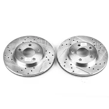 Front DRILLEDSLOTTED ROTOR PAIR image 2